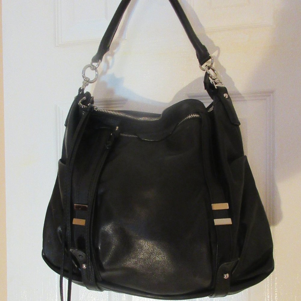 Rabeanco is a Genuine Leather  luxury black handbag